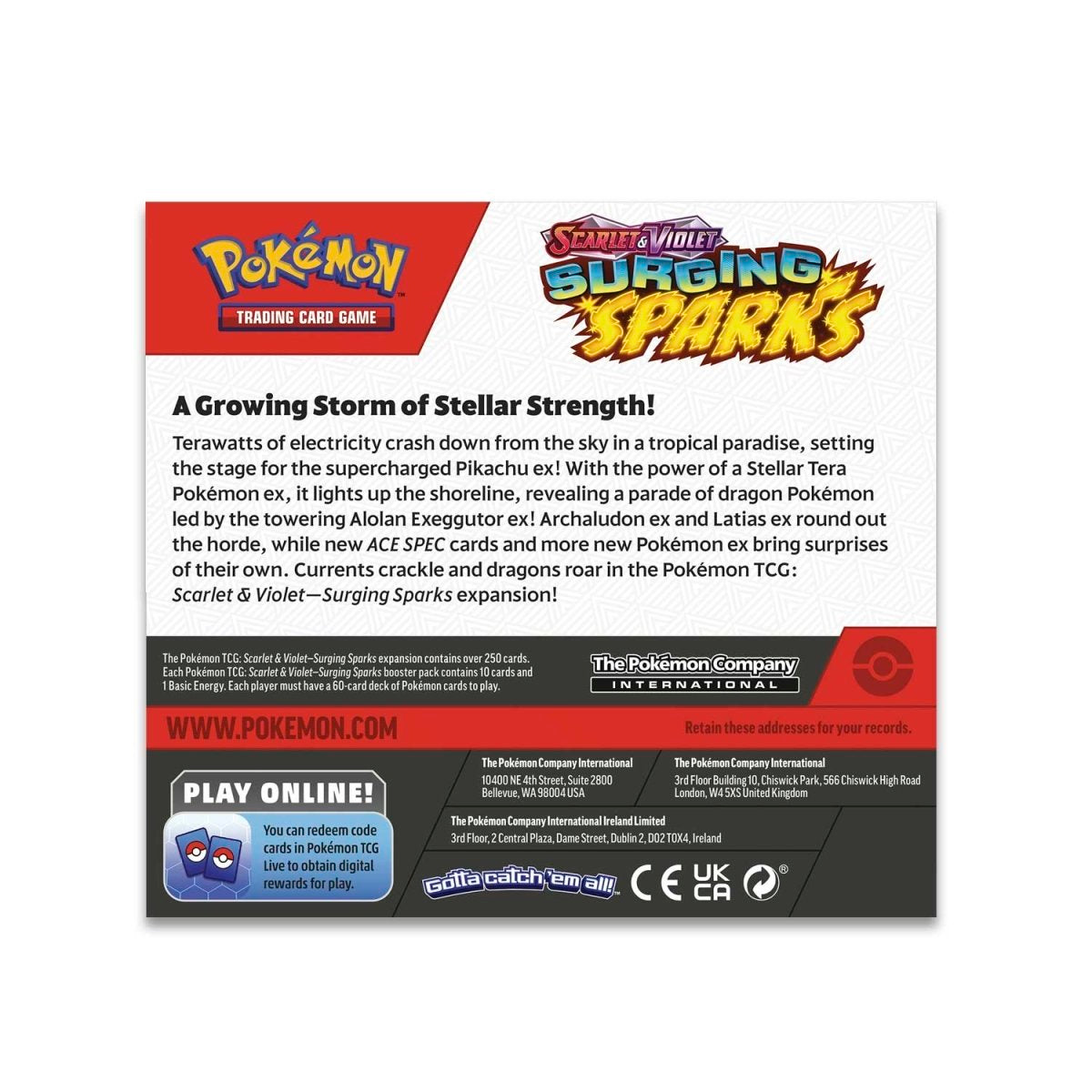 Surging Sparks Booster Box Pokemon Trading Card Game