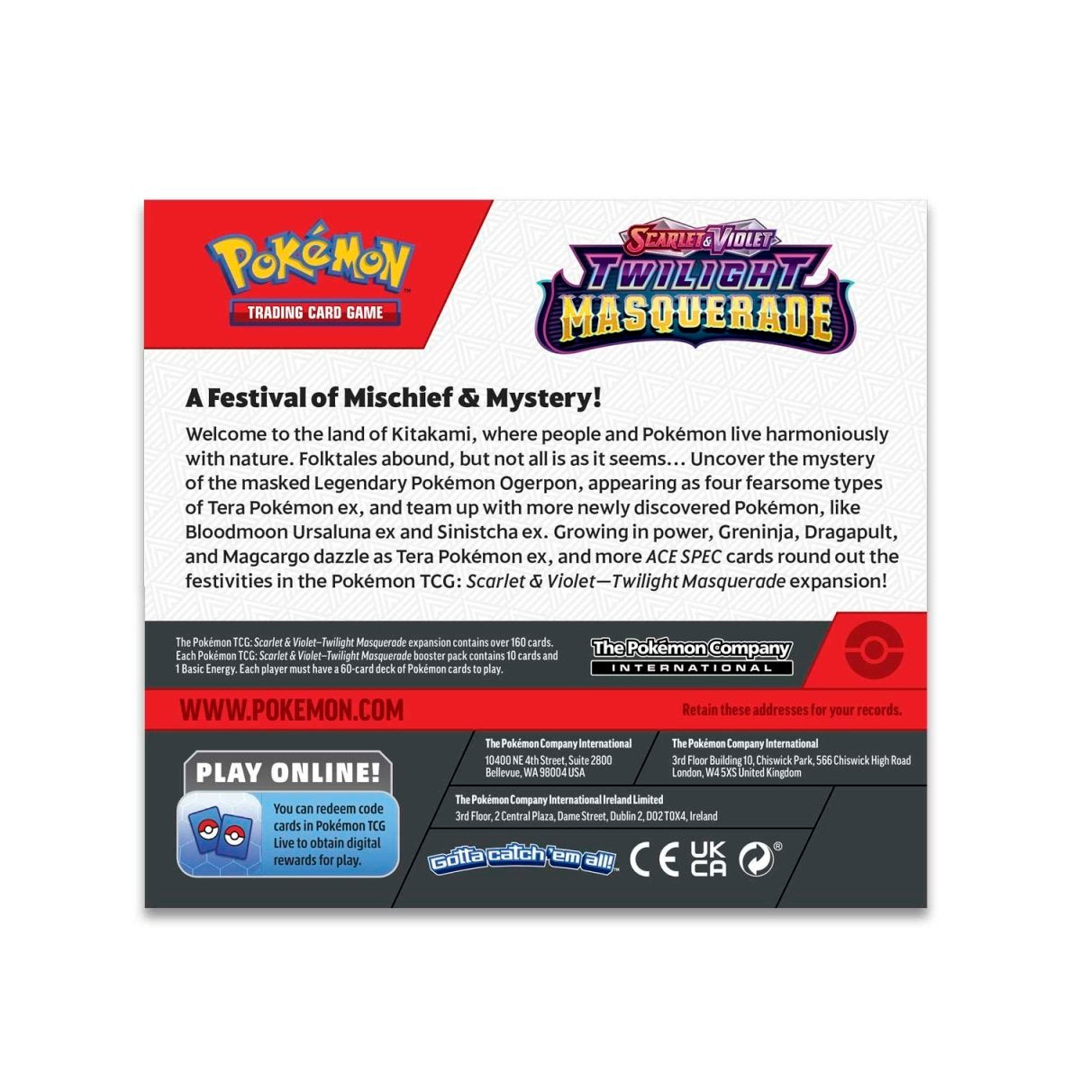 Twilight Masquerade Booster Box Pokemon Trading Card Game